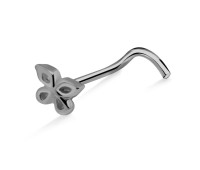 Butterfly Shaped S316L Curved Nose Stud SSNSKB-322